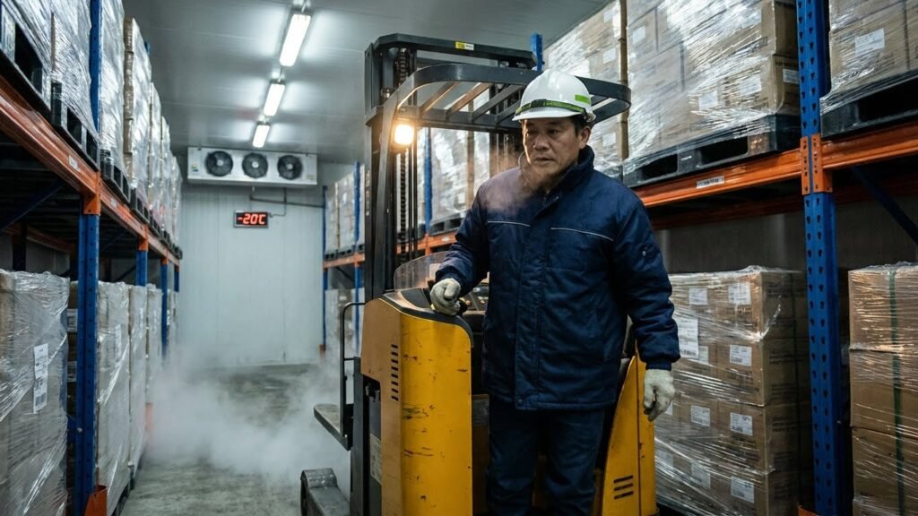 THIẾT KẾ KHO LẠNH 90M³ CÓ XE NÂNG/THANG MÁY