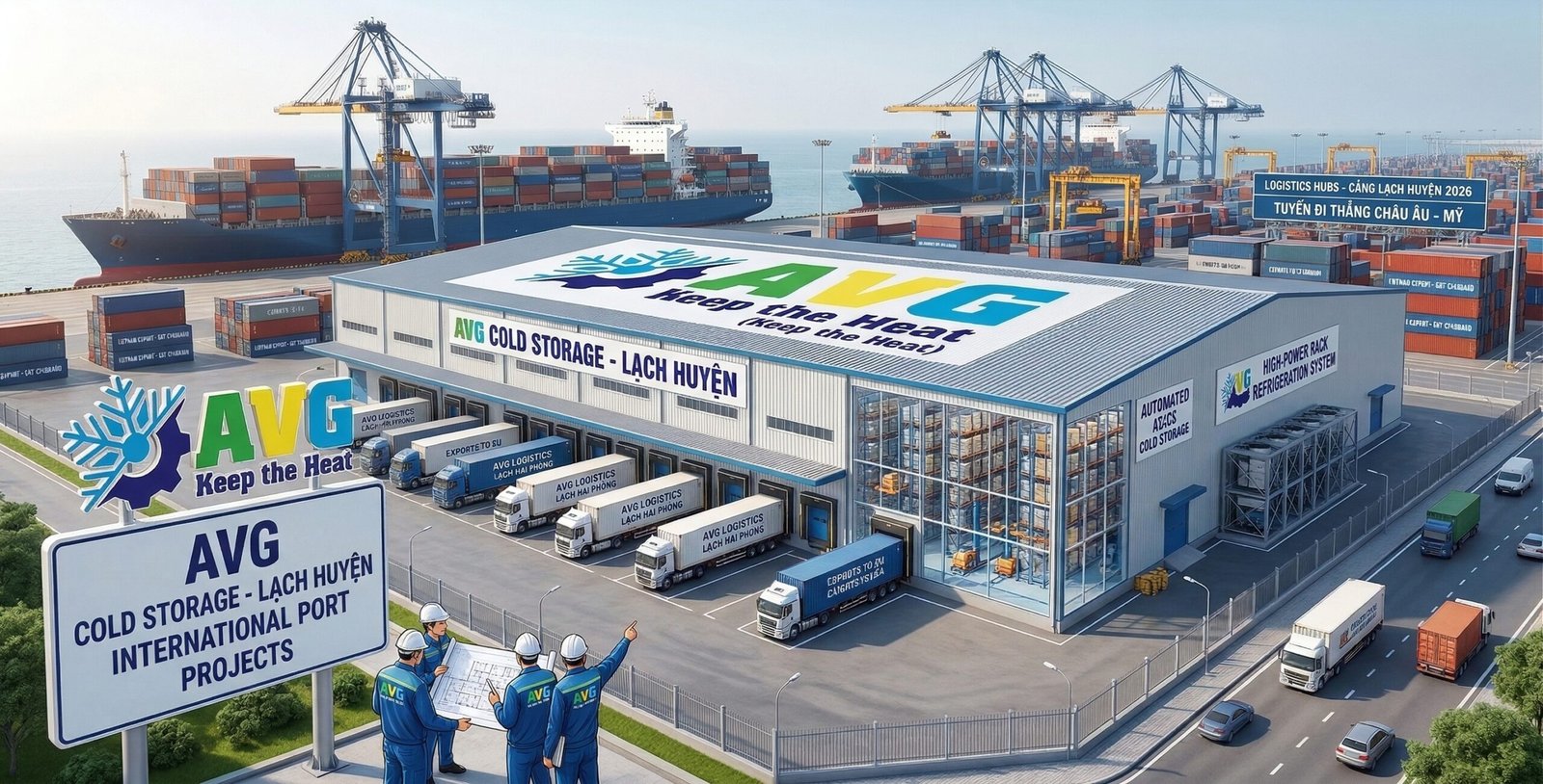 2026 LẮP ĐẶT KHO LẠNH TẠI CẢNG QUỐC TẾ LẠCH HUYỆN