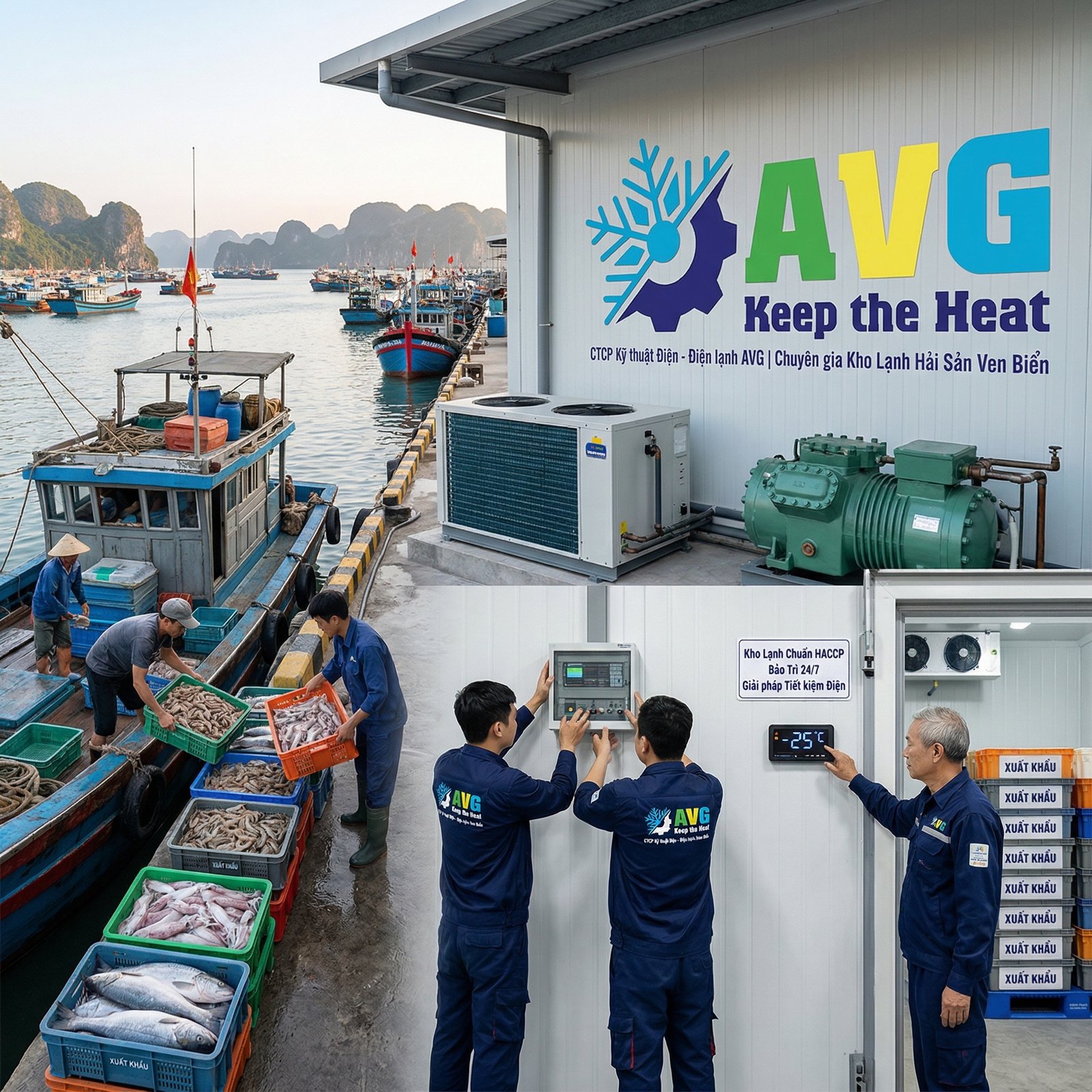 Bảo Quản Hải Sản Chuẩn Xuất Khẩu Tại Đồ Sơn, Cát Bà