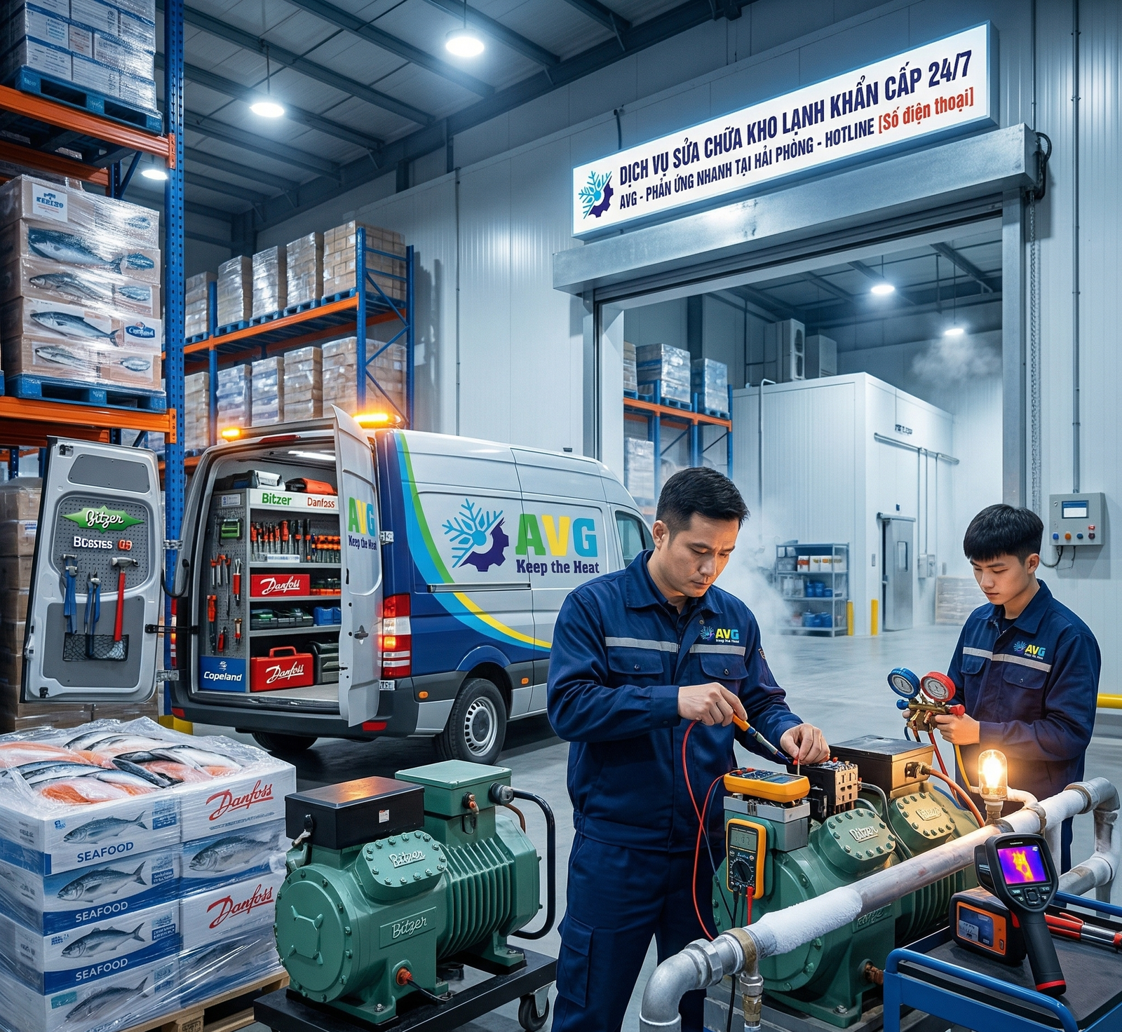 Sửa Chữa Kho Lạnh Tại Hải Phòng 24/7 | Có Mặt Sau 30 Phút